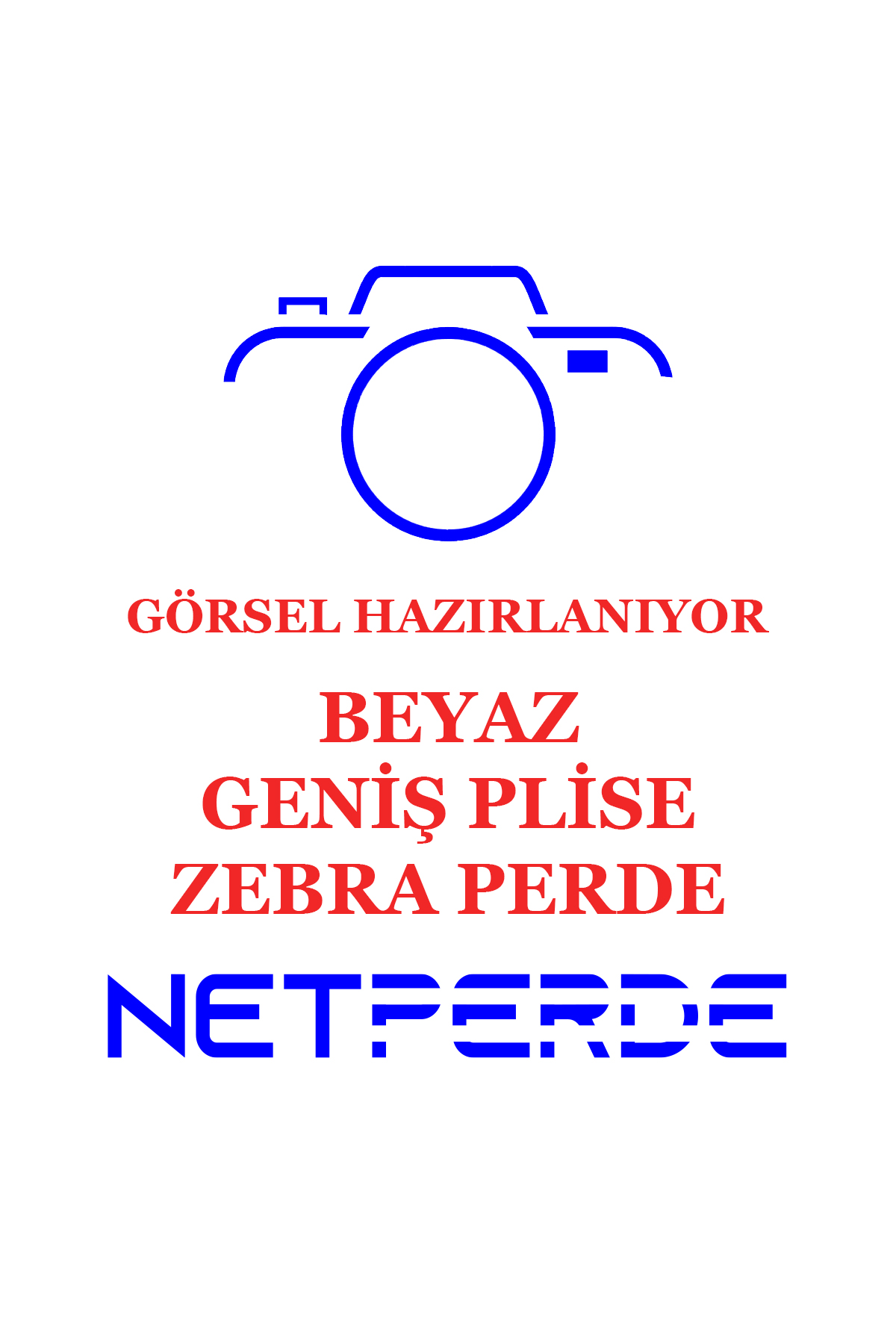 beyaz geniş pliseli zebra perde