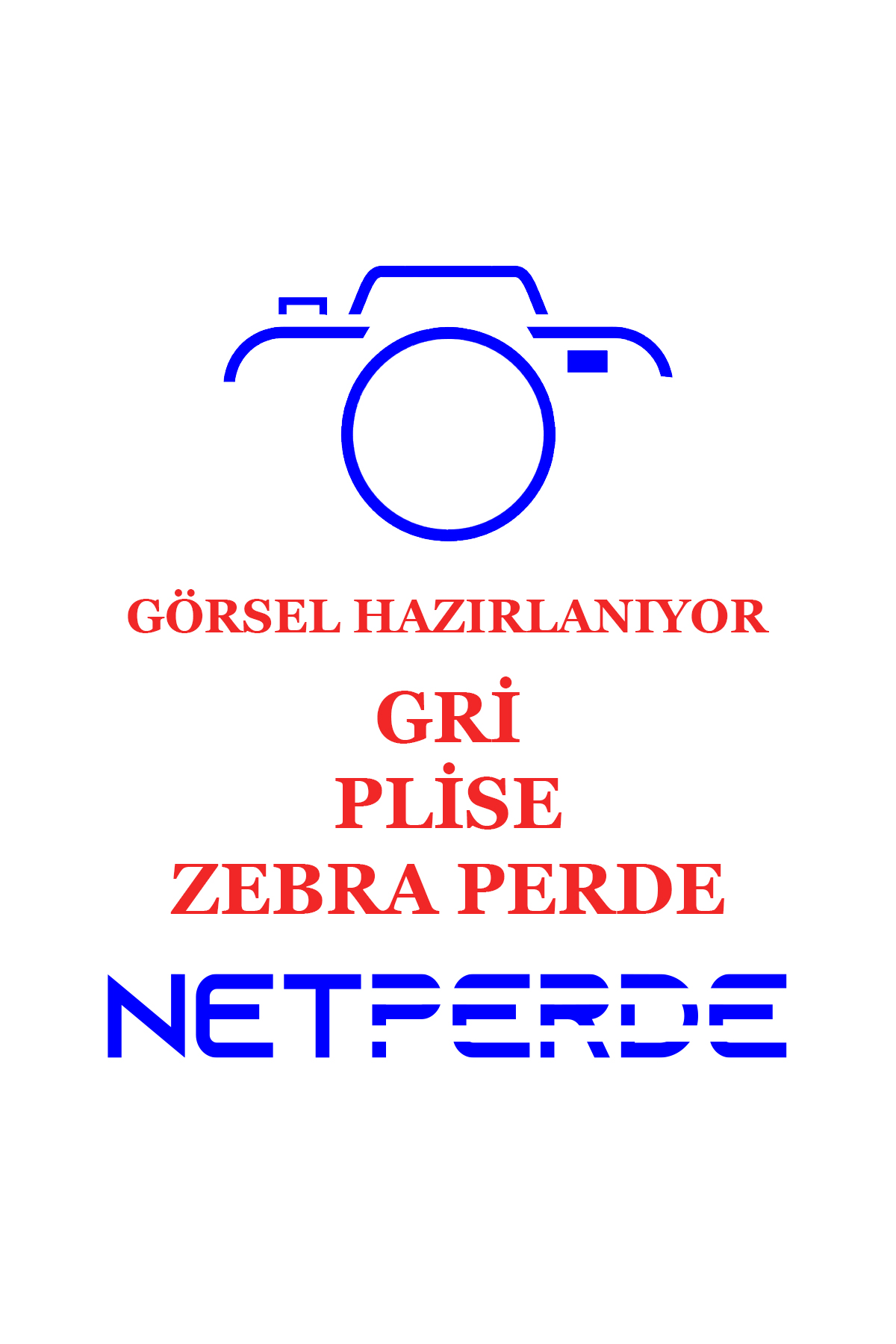 gri plise zebra perde